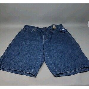 Vintage Basic Editions Adjustable Waist Jean Shorts Jorts Size 12 Kmart Y2K NOS
